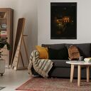 Dom pod gwiazdami. Plakat o wymiarach 50x70 cm