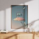 Plakat Trzepak - kolaż minimalistyczny A2 42x59,4 cm