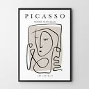 Plakat W stylu Picasso kobieta szkic - format 40x50 cm