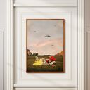 Plakat Obcy - Kolaż Fine Art A3 (druk pigmentowy, bez ramki)