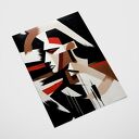 Plakat Abstrakcja z profilu 30x40 cm - nowoczesny akcent do Twojego wnętrza