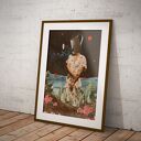 Plakat „W moim ogrodzie” A3 29,7x42 cm - artystyczny prezent dla ogrodniczki