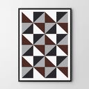 Plakat Geometria 30x40 cm do salonu - Hogstudio