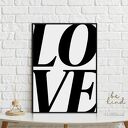 Plakat Miłość Love napis - format 40x50 cm