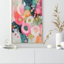 Kolorowy zestaw 3 plakatów 40x50 cm z kwiatami (set201)