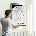 Plakat Kołobrzeg mapa - format 40x50 cm