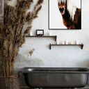 Plakat Grzywacz 40x50 cm - koń w naturze (beżowy)
