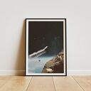Plakat Space Taxi - kolaż Fine Art A3