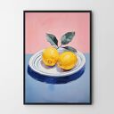 Plakat Cytryny 61x91 cm - kolorowa ilustracja Hogstudio