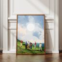 Plakat Klify Seven Sisters - Kolaż Fine Art