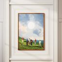 Plakat Klify Seven Sisters - Kolaż Fine Art