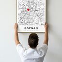 Twoja mapa miejsce - plakat personalizowany - format 61x91 cm