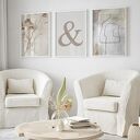 ZESTAW PLAKATÓW 3 cz. 50x70 cm, Delikatne beże set107
