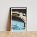 Plakat Autostrada - Kolaż Fine Art Dapidoka (retro vintage kosmos)