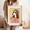 Plakat Francuski piesek - format 30x40 cm