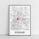 Twoja mapa Twoje miejsce - plakat personalizowany - format 61x91 cm