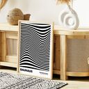 Plakat Bauhaus v2 40x50 cm - czarno-biała geometria (Hogstudio)