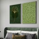 Zestaw plakatów - 30x40 cm z liściem miłorzębu (48)