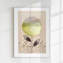 Zestaw 3 plakatów 50x70 cm - neutralna abstrakcja mid century modern