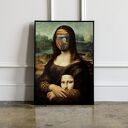 Plakat Krzyk Mony Mona Lisa da Vinci 40x50 cm - gotowy pomysł na prezent. 