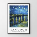 Van Gogh Starry Night Over the Rhone - plakat 30x40 cm