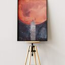 Plakat Eksploracja Kosmosu - Kolaż Fine Art (50x70cm)