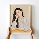 Plakat Portret dziewczyny - format 30x40 cm