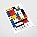 Plakat Mondrian Geometria - format A4