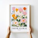 Plakat botaniczny kwiaty - format 40x50 cm