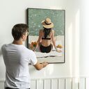 Plakat Dziewczyna na plaży - format 61x91 cm