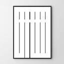 Plakat Prison 50x70 cm czarno-biały - Hogstudio