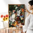 Kwiaty vintage - plakat 50x70 cm do sypialni i salonu