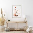 Plakat 100x70 cm - zachód słońca w stylu boho „pejaż”