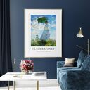 Plakat Monet 50x70 cm Hogstudio - Kobieta z parasolem