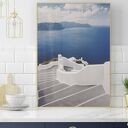 Zestaw 2 plakatów Santorini 50x70 cm - architektura do salonu (bez ram)