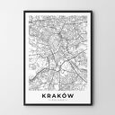 Plakat Mapa Krakowa w formacie 50x70 cm