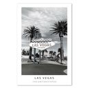 Plakat czarno-biały Las Vegas 40x50 cm