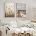ZESTAW PLAKATÓW 2cz 40x50 cm Plaża i trawy set105