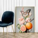 Plakat botaniczny kolaż 30x40 cm do sypialni