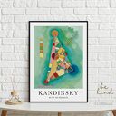 Kandinsky Bunt im Dreieck - plakat 50x70 cm