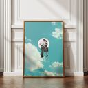 Plakat Zakochana Para - kolaż minimalistyczny A1 59,4x84,1 cm