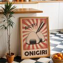 Zestaw plakatów Sushi Ramen Onigiri 30x40 cm - tryptyk 3 sztuki