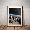 Plakat Spacer - Kolaż Fine Art A3 dla podróżnika