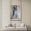 Plakat Grey 60x86 - czarno-biały szkic Louka na papierze archiwalnym Giclee