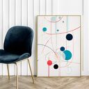 Plakat geometryczny - format 40x50 cm