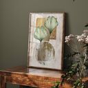 Plakat 40x50 cm - Abstrakcja liść miłorzębu