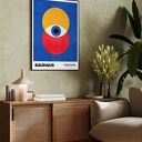 Plakat Bauhaus niebieski - format 40x50 cm