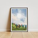 Plakat Klify Seven Sisters - Kolaż Fine Art