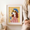 Plakat Francuski piesek - format 30x40 cm