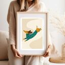 Plakat Jamnik pies - format 30x40 cm ilustracja